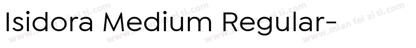 Isidora Medium Regular字体转换